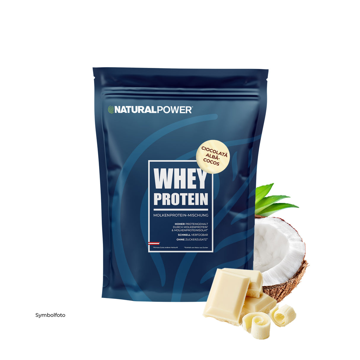 Whey Protein Ciocolată albă-Cocos