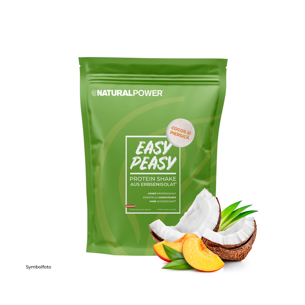 Easy Peasy Vegan Protein Piersici-cocos